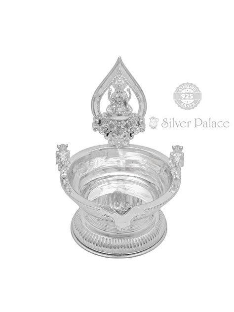 Largest Collection Of Silver Kamatchi Vilakku In Silver Online - Silver ...
