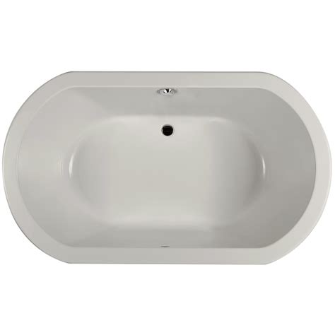 Jacuzzi ANZA 42-in x 60-in Oyster Acrylic Oval Drop-In and Undermount ...