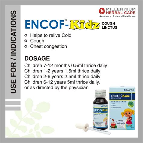 ENCOF KIDZ ORGANIC COUGH LINCTUS | For All Types of Cough for Children ...