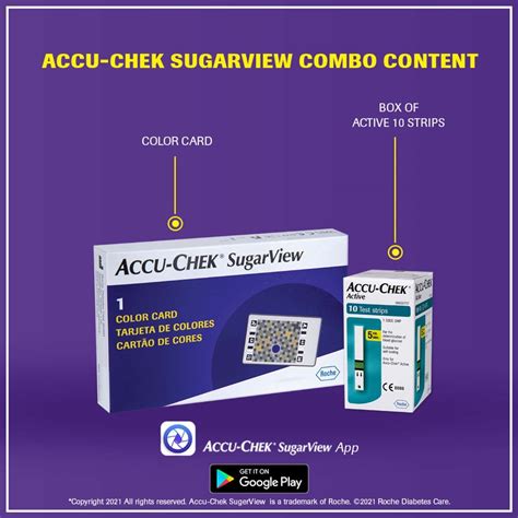 Buy ACCU-CHEK SUGARVIEW WITH COLOUR CARD & ACTIVE 10 TEST STRIPS Online ...