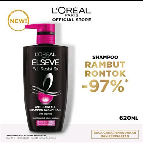 Jual Loreal Paris Fall Resist 3X Anti Hair-Fall Shampoo 620 mL - Kota ...