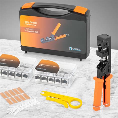 Buy EMS easySHIELD (CAT6A Kit) - Speed Termination Tool, with 12 Slim ...