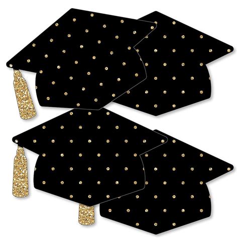 Buy Big Dot of Happiness Gold - Tassel Worth The Hassle - Grad Cap ...