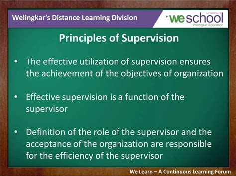 Art of Supervision - Principles of Management | PPTX
