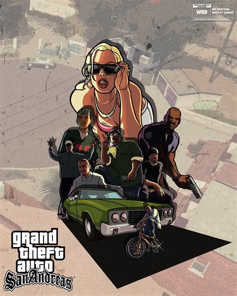 Grand Theft Auto San Andres GTA Poster gaming poster Wall Art | Etsy