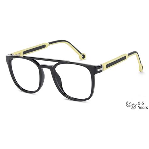 Buy Kids Glasses: Black Yellow Full Rim Square Kids 2-5 yrs Lenskart ...