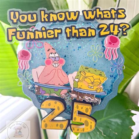 Spongebob What’s Funnier Than 24 Shaker Topper - Etsy