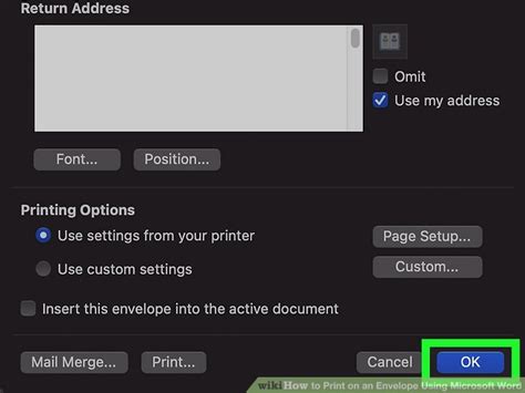 Image result for How to Print Address On Envelope Using Word