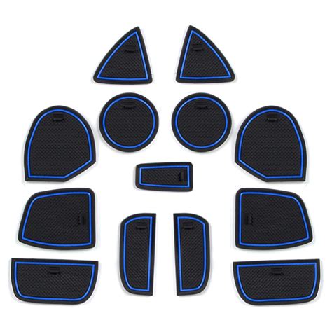 CDEFG Custom Fit Cup, Door and Center Console Liner Mats for 2016-2019 ...