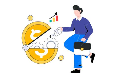 Ilustración de vector de diseño de estilo plano de estímulo económico ...