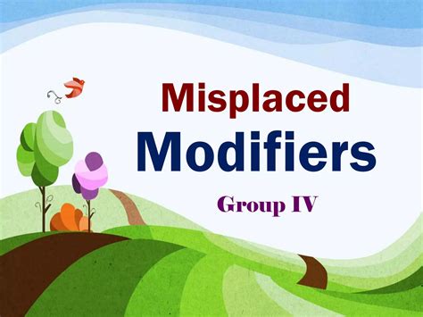 Misplaced Modifiers | PPTX