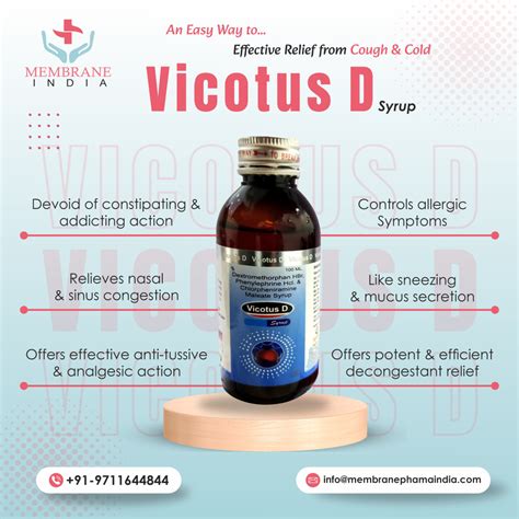 Vicotus D Syrup Membrane Pharma India Pvt. Ltd.