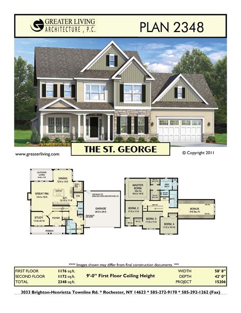 Plan 2348: THE ST. GEORGE - - House Plans - Two Story House Plans - 2 ...