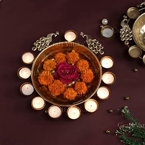 Buy CraftVatika Floral Urli Bowl for Diwali Gift Items for Home ...