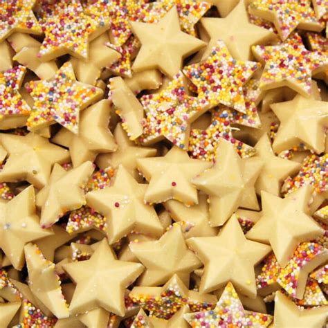 White chocolate stars - Posted Sweets | Online Sweet Shop