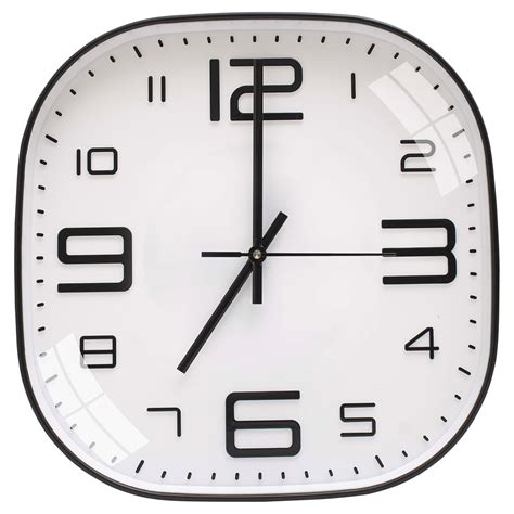 Buy TEKCOOL Plastic Analogue Wall Clock 12" Silent Quartz Decorative ...