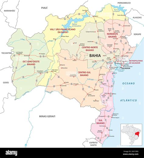 Salvador Bahia Map High Resolution Stock Photography and Images - Alamy
