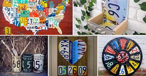 Image result for Recycled License Plate Crafts