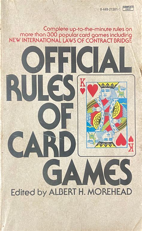 Official Rules of Card Games by Albert Morehead – Inspire Bookspace