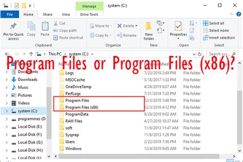 How to find Program Files (x86) folder in Win 7
