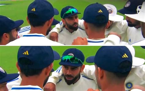 [Watch] Virat Kohli gives pep talk ahead of final session in Rohit ...