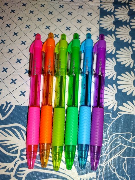 Finally got the entire rainbow of Inc brand JustRight Hybrid Ink Pens ...