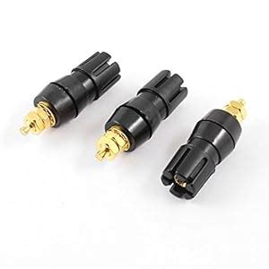 PRAV® 3 Pcs Audio Speaker 4mm Banana Plug Test Probe Conversion Binding ...
