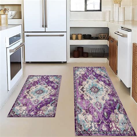 Amazon.com: Purple Kitchen Mats for Floor Boho Abstract Anti Fatigue ...