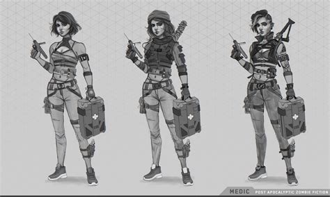ArtStation - Medic Character design, Post Apocalyptic Zombie Fiction.