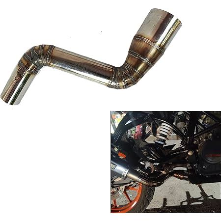 AllExtreme EXBPKTM Stainless Steel Exhaust Muffler Mid Bend Pipe for ...