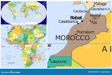 World Map Morocco Map at Gabrielle Krefft blog