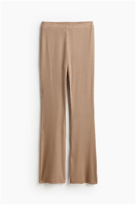 Flared trousers - Beige - Ladies | H&M IN