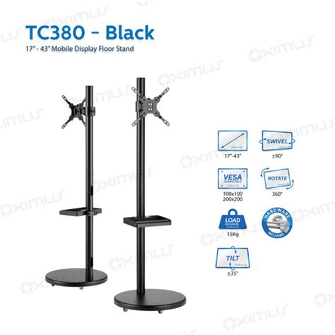Promo Bracket TV Standing Roda Portable Minimalis 17" - 43" Oximus ...