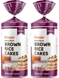 Pintola Organic Wholegrain Brown Rice Cakes - Multigrain (Salted ...