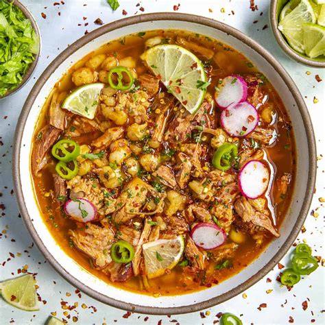 Pozole Rojo Recipe (Mexican Red Posole) - Chili Pepper Madness
