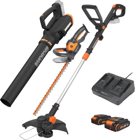 Worx 20v Gt 3 0 Turbine Blower Hedge Trimmer Batteries | Desertcart INDIA