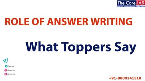 How to do Answer Writing|| Testimonial Toppers || UPSC || UPPSC ...