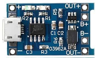 Shockley TP4056 Charging Module MICRO USB PORT with Battery Protection ...