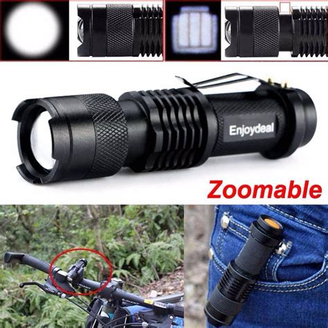 Mini LED Flashlight Torch Adjustable Zoom Focus Waterproof - Limitgreen