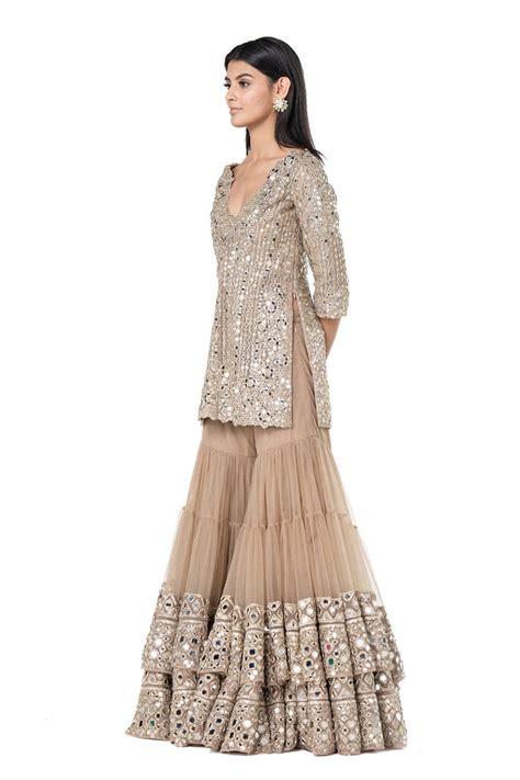 Beige sharara set – abhinavmishra