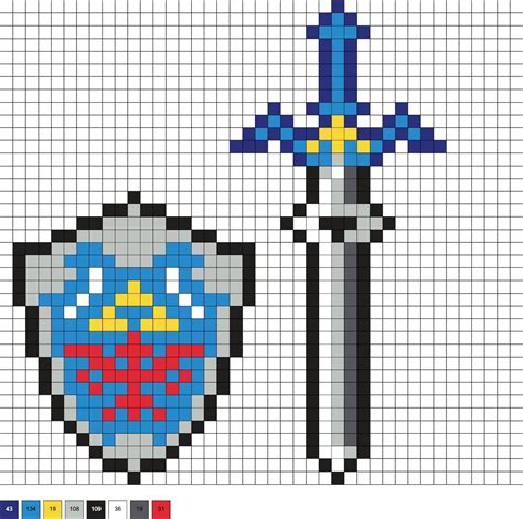 Legend of Zelda Perler Beads (35+ Free Patterns) | Pixel art pattern ...