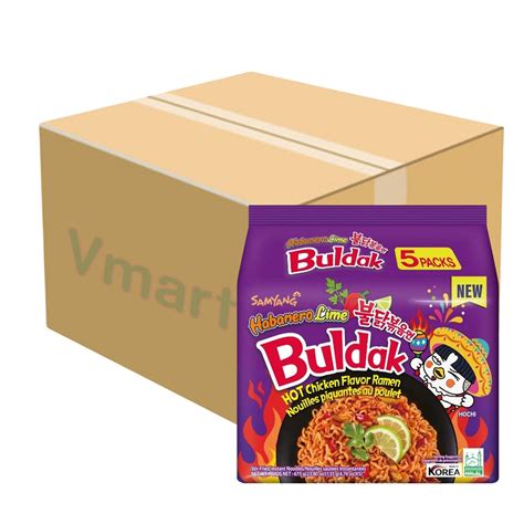 Buy Samyang Noodles Habanero Lime 135g (Pack of 40) 1 Case - Hot ...