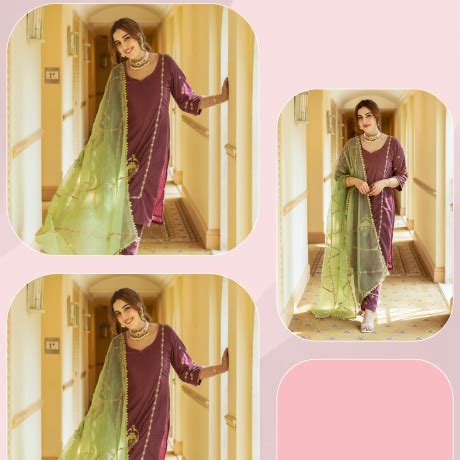 Modern Velvet Kurti Neck Design:Fusion of Elegance and Trend