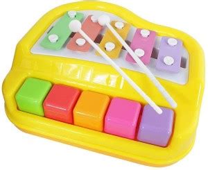 jk int Xylophone + Piano Musical Toy with 2 Mallets for Children Kids ...