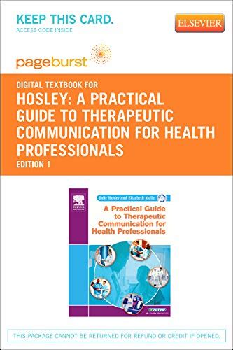 Buy A Practical Guide to Therapeutic Communication for Health ...