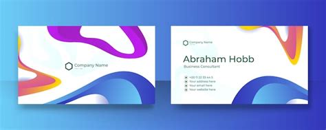 Modern creative and clean colorful blue business card design template ...