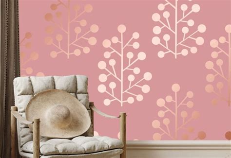 Buy Rose Gold Wallpaper for Walls – 3 Year Warranty