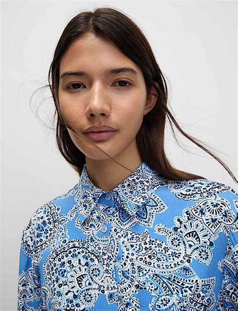 Buy Printed Collared Shirt at Marks & Spencer