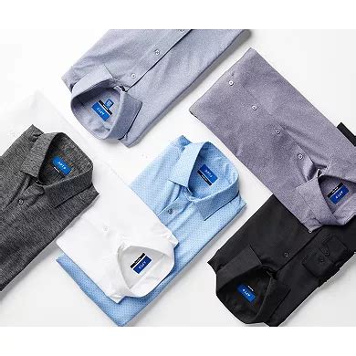 Men's Apt. 9® Slim-Fit Performance Knit Spread-Collar Dress Shirt