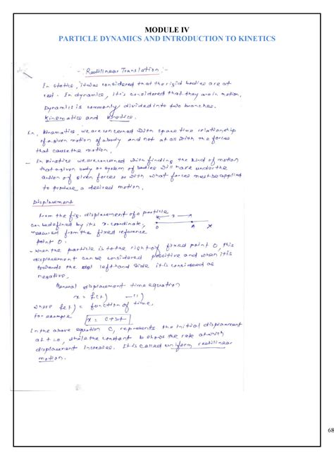 EM-(ME)- Lecture Notes-4 - MODULE IV PARTICLE DYNAMICS AND INTRODUCTION ...
